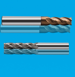 Wave-edge Milling Cutter High Hardness Milling Cutter Coated 4-edge Spiral Milling Cutter