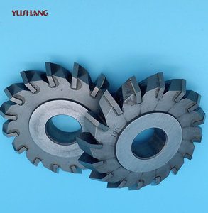 Welding tungsten steel angle milling cutter with three-sided edge milling cutter